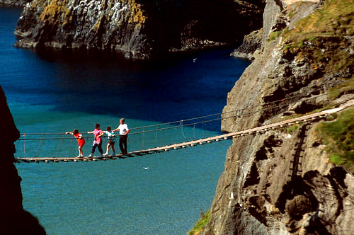 Carrick-a-Rede Rope Bridge, Antrim Northern Ireland